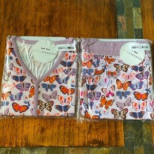 Little Sleepies Butterfly Kisses Women’s PJ Top and Pants L NWT